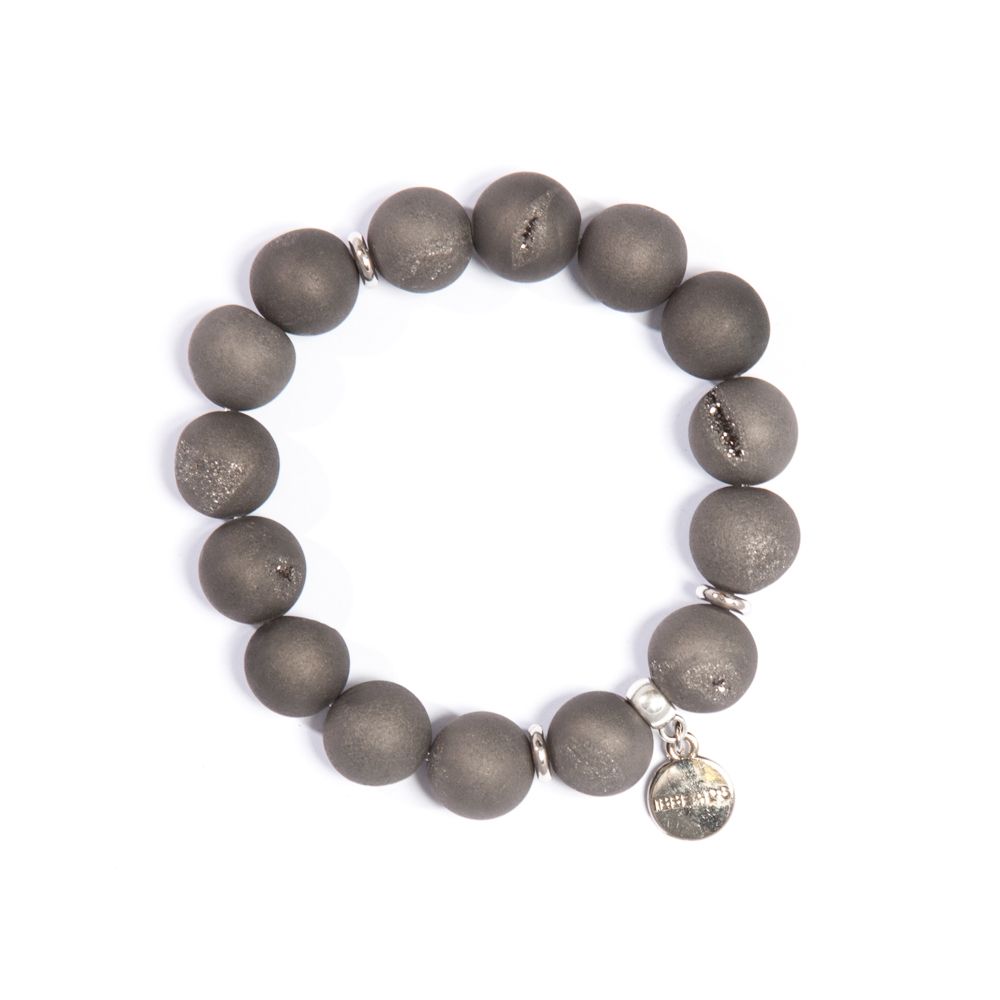 DARK GRAY DRUZY AGATE