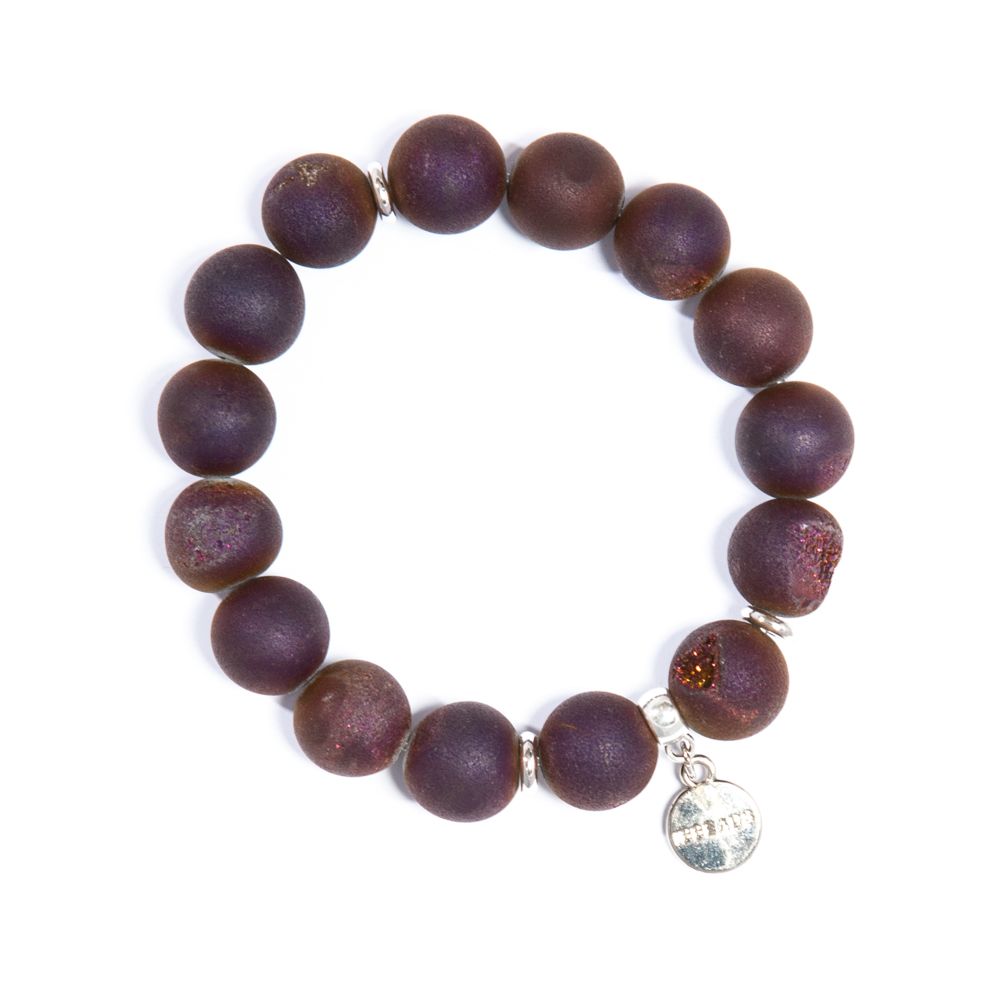 METALIC PURPLE DRUZY AGATE